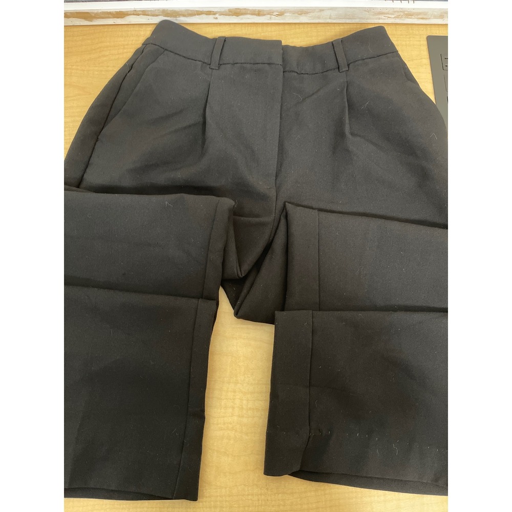 Old Navy Taylor Wide Leg Trouser Black Extra High Rise Pleated Pants Medium